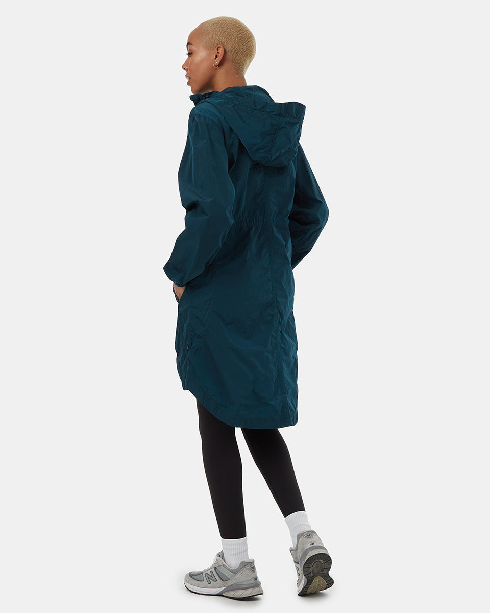 Recycled Nylon Long Jacket