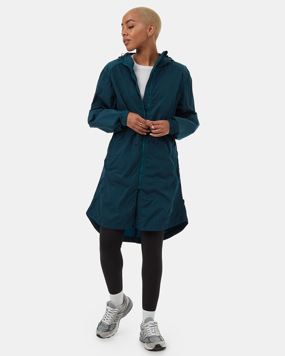 Recycled Nylon Long Jacket