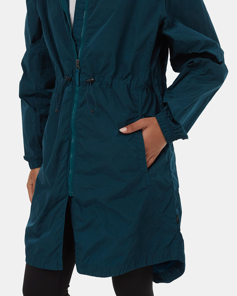 Recycled Nylon Long Jacket