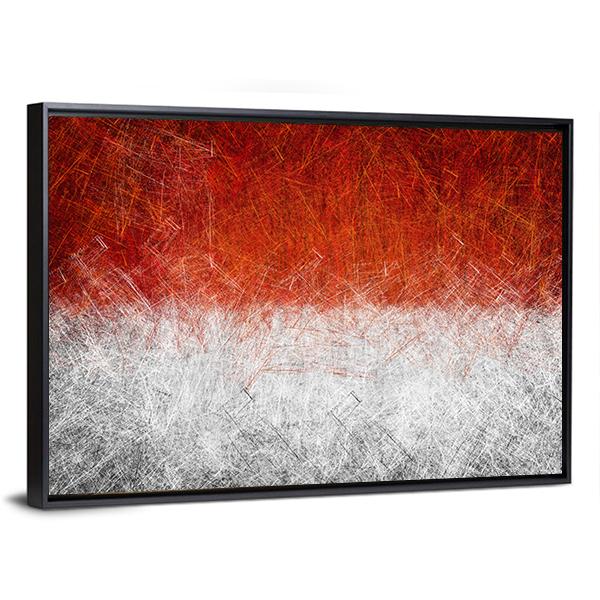 Grunge Monaco Flag Canvas Wall Art-3 Horizontal-Gallery Wrap-25" x 16"-Tiaracle