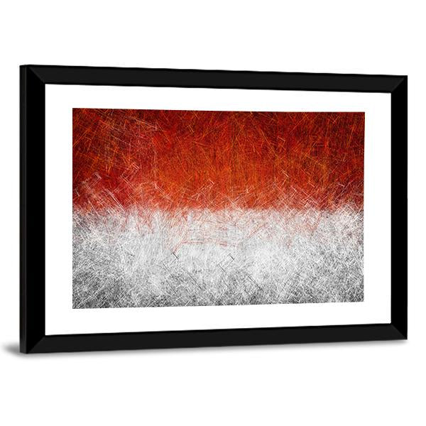 Grunge Monaco Flag Canvas Wall Art-3 Horizontal-Gallery Wrap-25" x 16"-Tiaracle