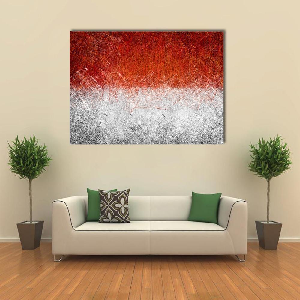 Grunge Monaco Flag Canvas Wall Art-1 Piece-Gallery Wrap-48" x 32"-Tiaracle