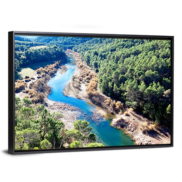 Guadalquivir River Spain Canvas Wall Art-3 Horizontal-Gallery Wrap-25" x 16"-Tiaracle