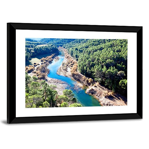 Guadalquivir River Spain Canvas Wall Art-3 Horizontal-Gallery Wrap-25" x 16"-Tiaracle