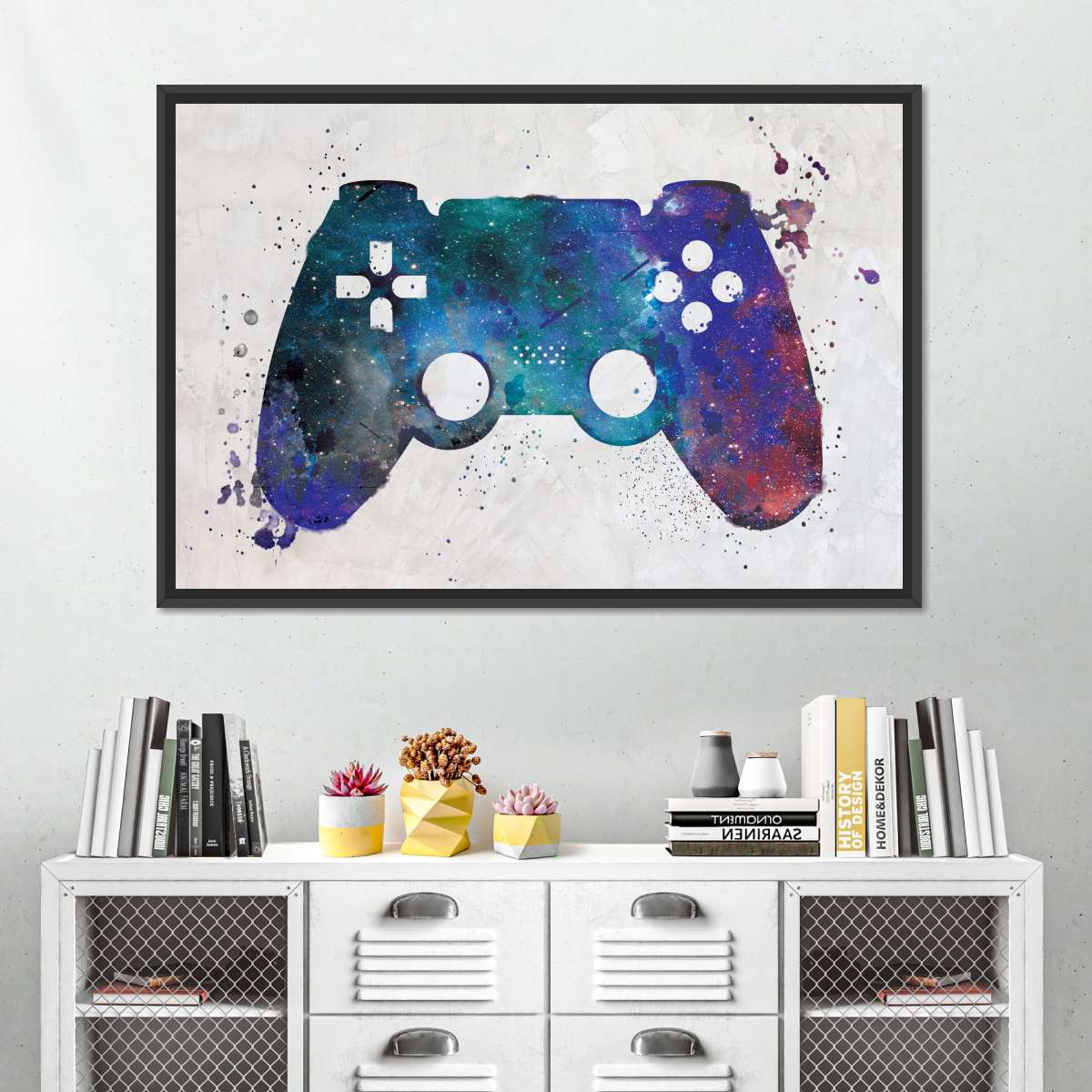 Galaxy Game Controller Wandkunst