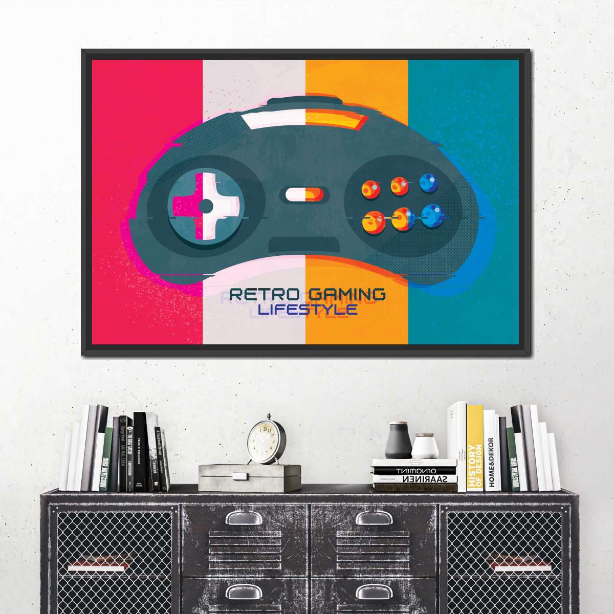 Retro Gaming Lifestyle Wandkunst