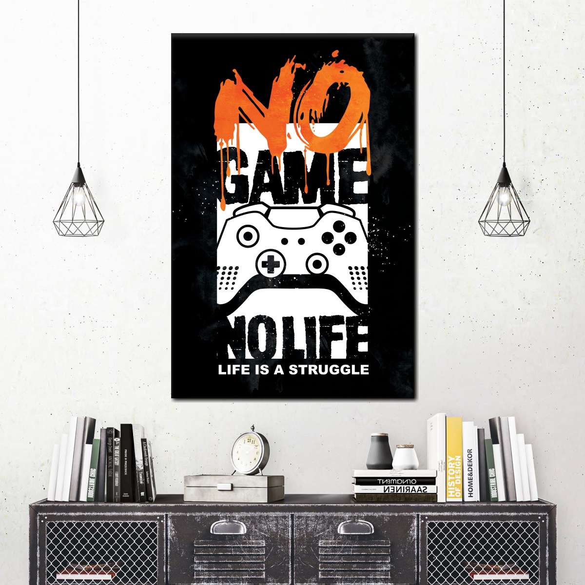 Kein Spiel kein Leben Wandkunst