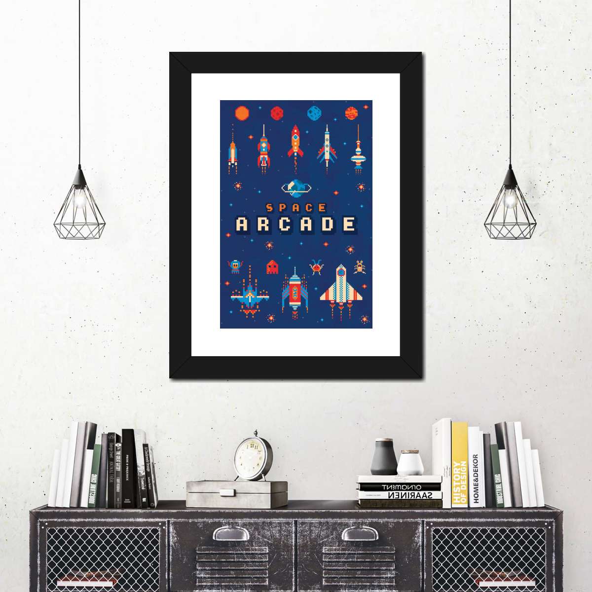 Raum Arcade Wandkunst