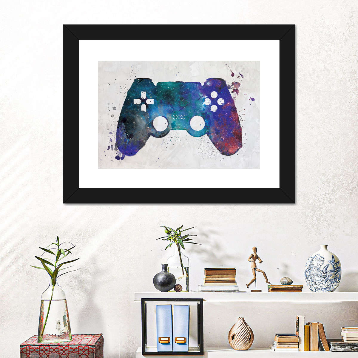 Galaxy Game Controller Wandkunst