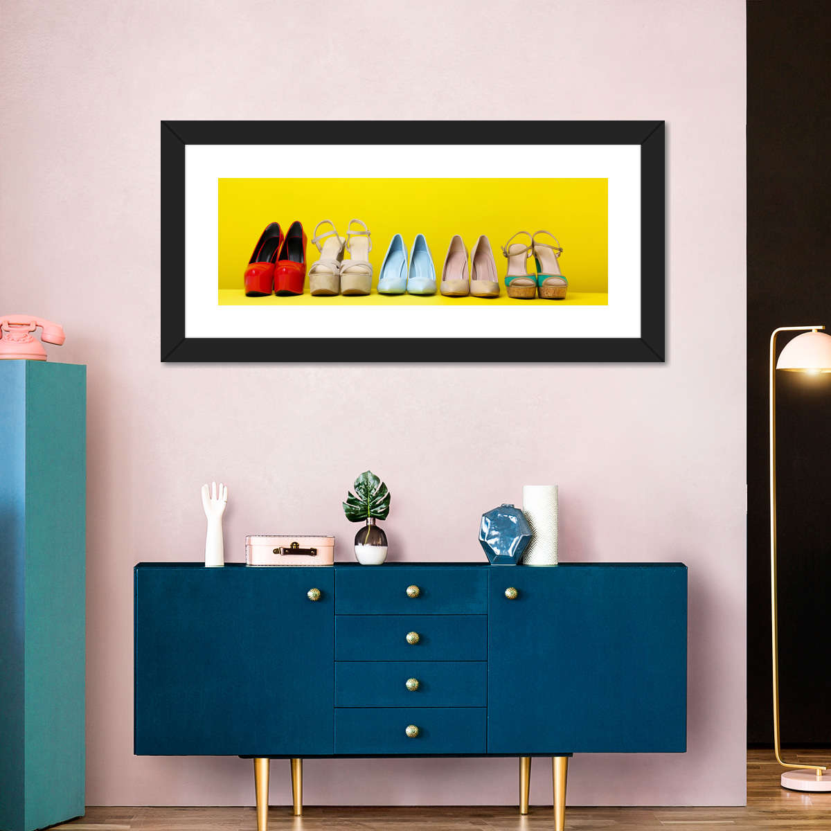 High Heel -Schuhe Wandkunst