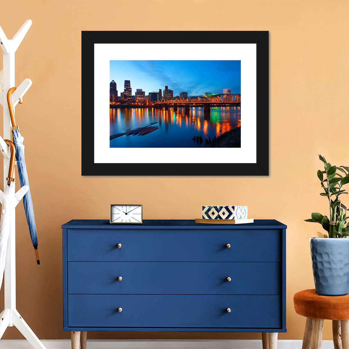 Portland Dusk Lights Wall Art