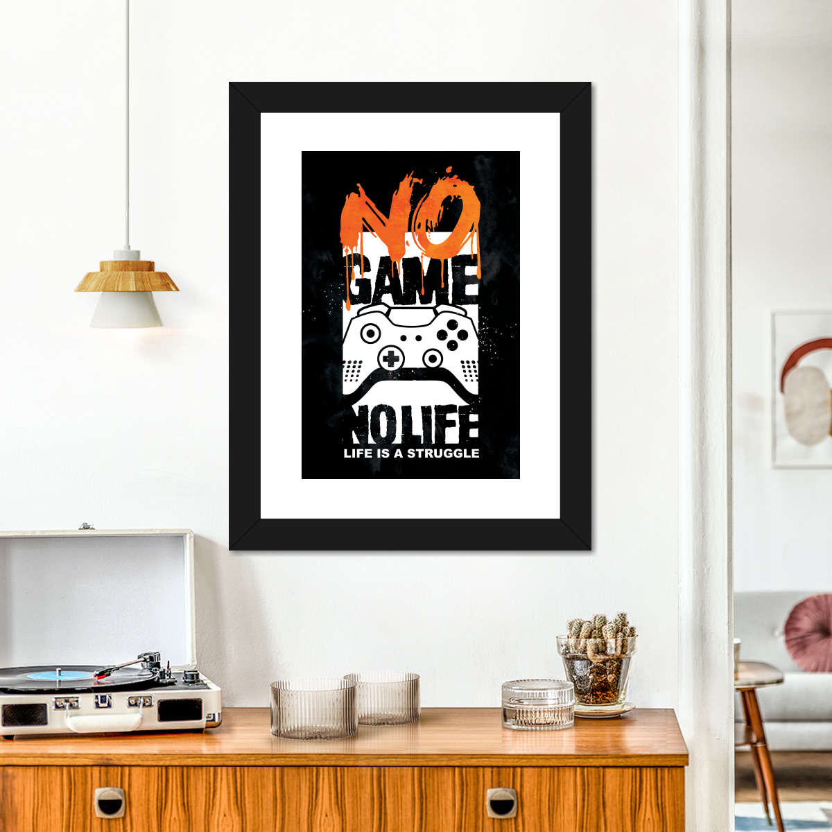 Kein Spiel kein Leben Wandkunst