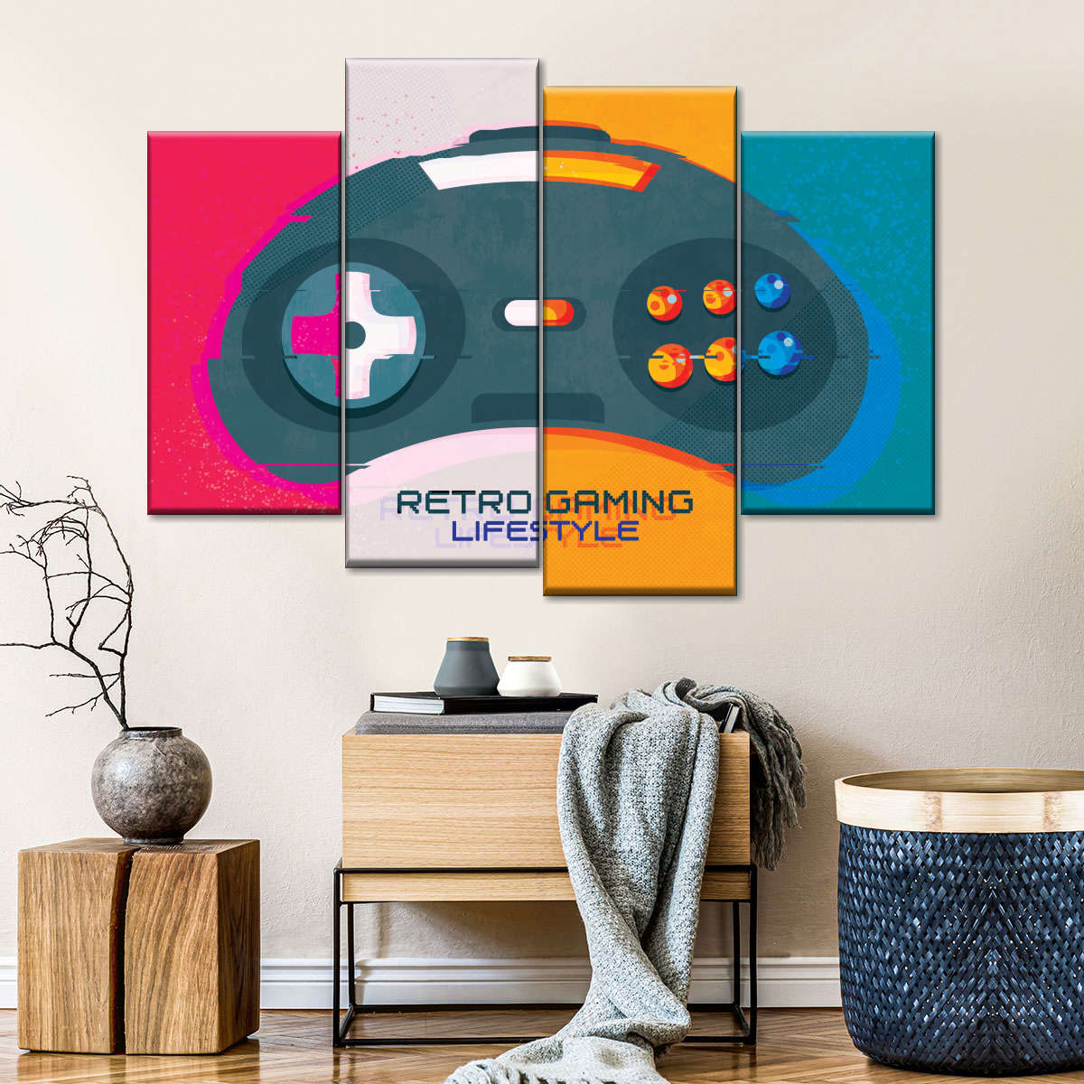 Retro Gaming Lifestyle Wandkunst