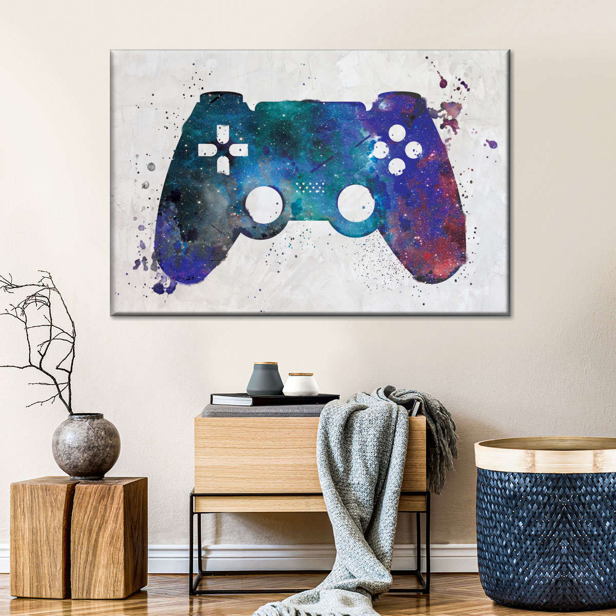 Galaxy Game Controller Wandkunst