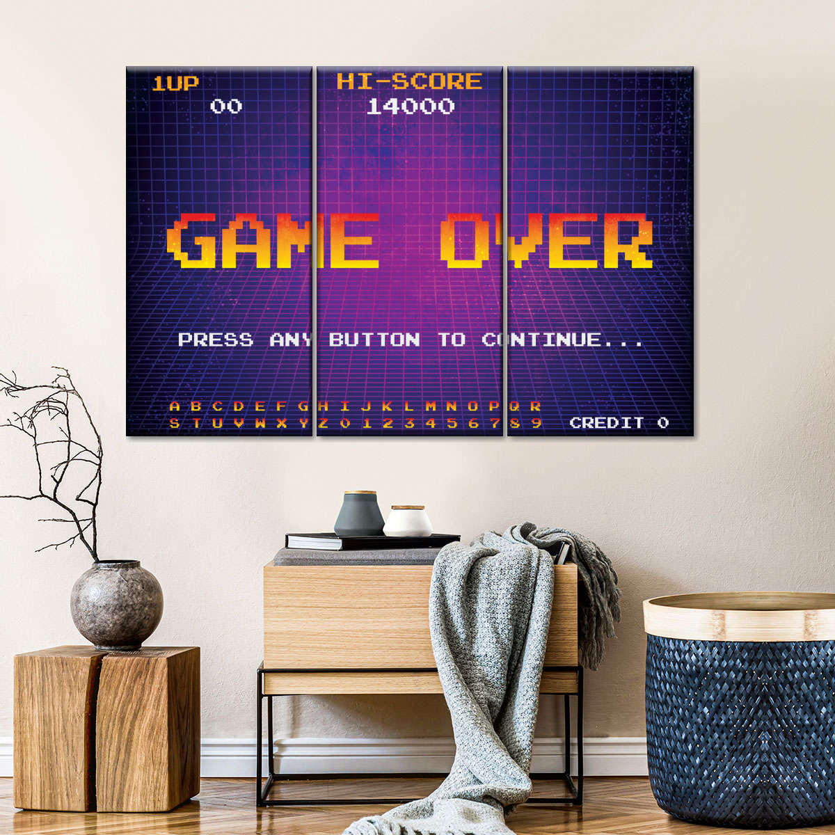 Spiel über Bildschirmwandkunst