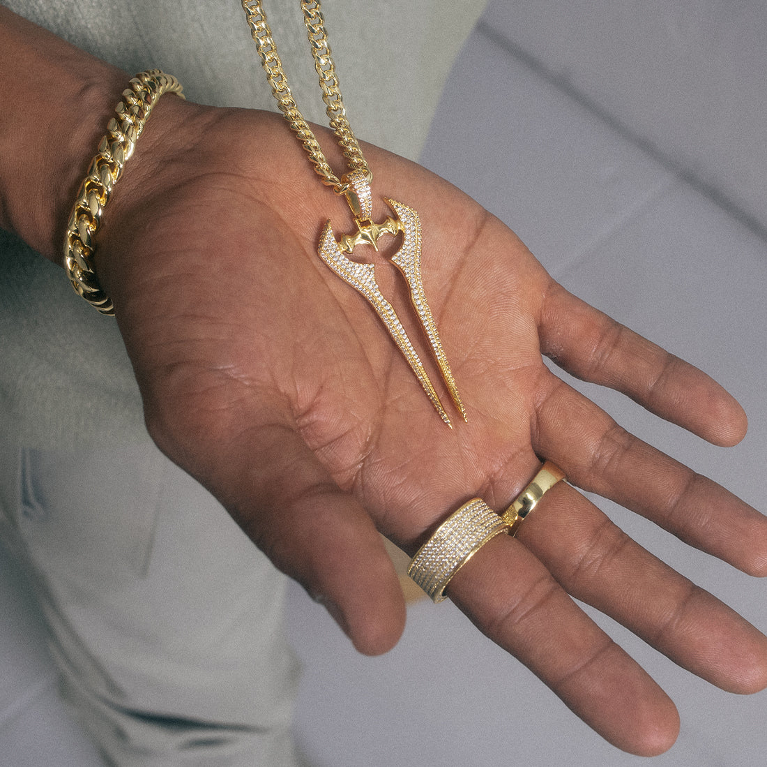 Halo x King Ice - Energy Sword Necklace