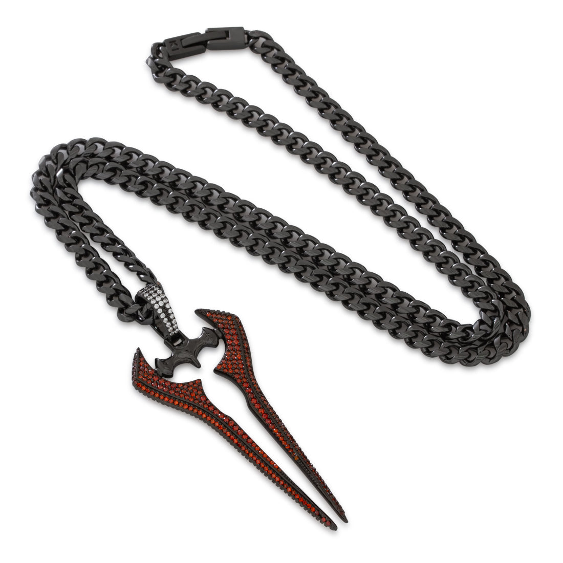 halo x king ice le bloodblade energy sword necklace black gold 2 7 king ice 35460575592623