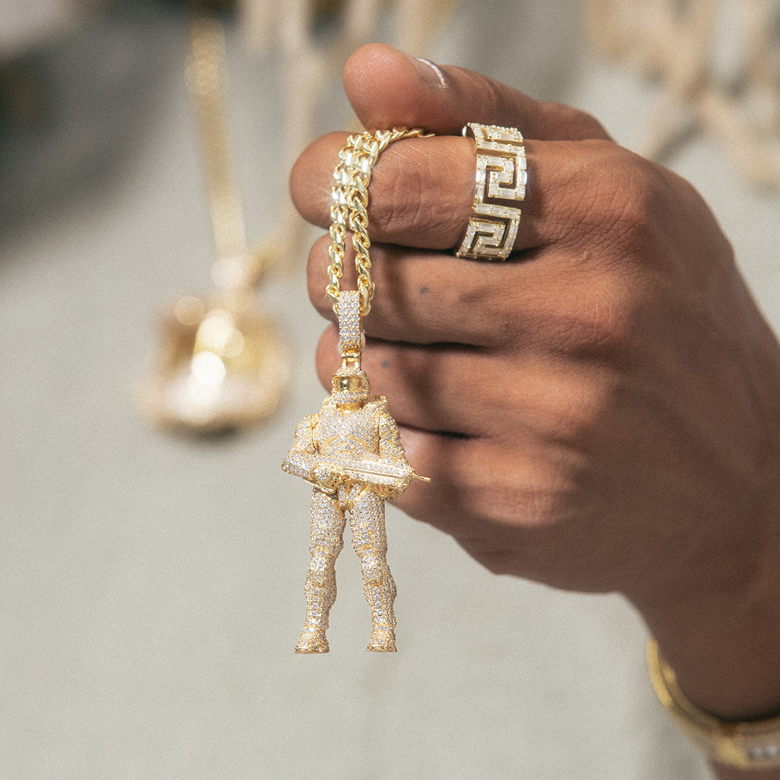 Halo x King Ice - Master Chief Necklace