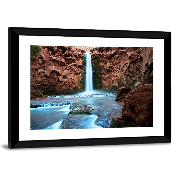 Havasu Falls Canvas Wall Art-3 Horizontal-Gallery Wrap-25" x 16"-Tiaracle