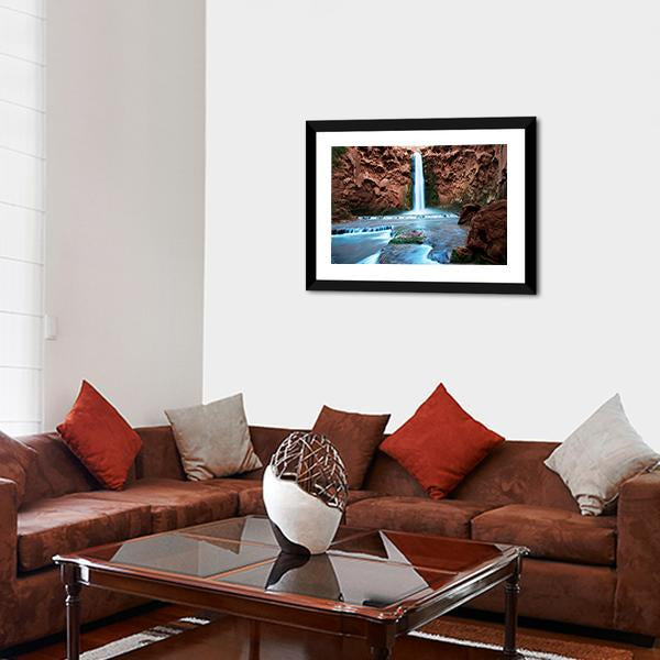 Havasu Falls Canvas Wall Art-3 Horizontal-Gallery Wrap-25" x 16"-Tiaracle