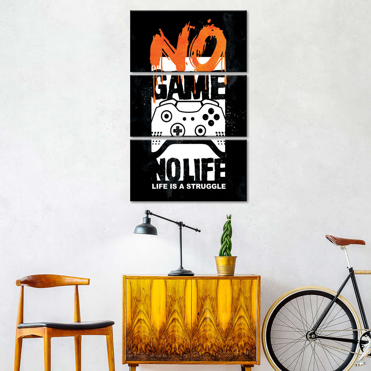 Kein Spiel kein Leben Wandkunst