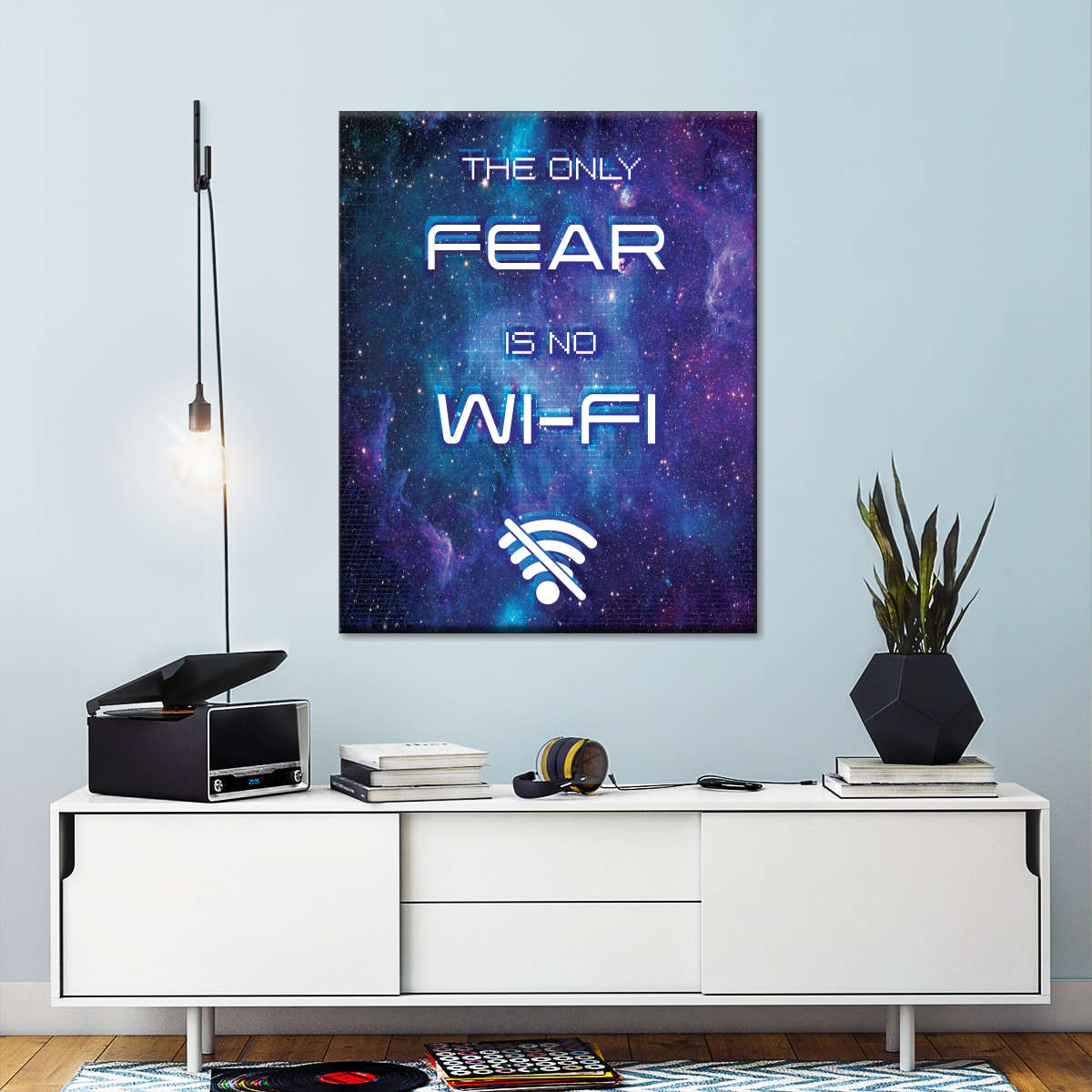 Kosmisch ohne Wi-Fi-Wandkunst