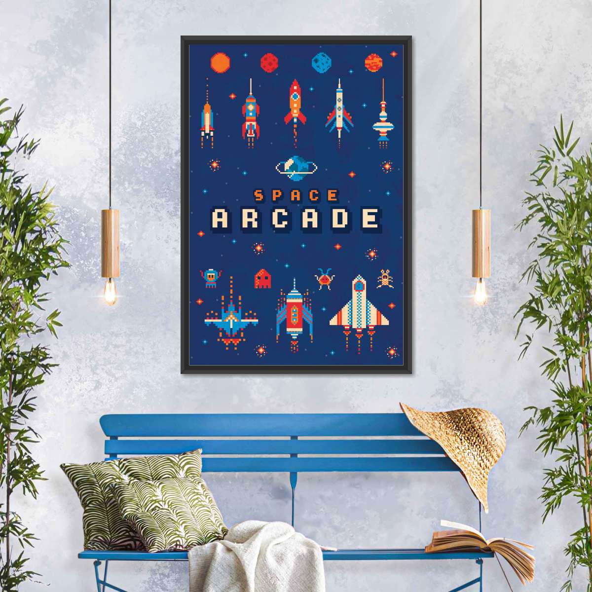 Raum Arcade Wandkunst