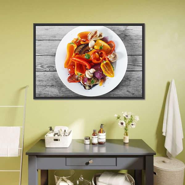 Healthy Appetizer Canvas Wall Art-1 Piece-Floating Frame-24" x 16"-Tiaracle