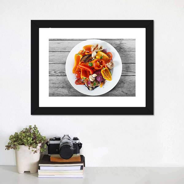 Healthy Appetizer Canvas Wall Art-1 Piece-Framed Print-20" x 16"-Tiaracle