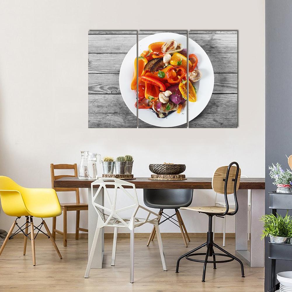 Healthy Appetizer Canvas Wall Art-3 Horizontal-Gallery Wrap-37" x 24"-Tiaracle