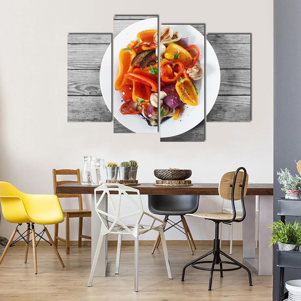 Healthy Appetizer Canvas Wall Art-4 Pop-Gallery Wrap-50" x 32"-Tiaracle