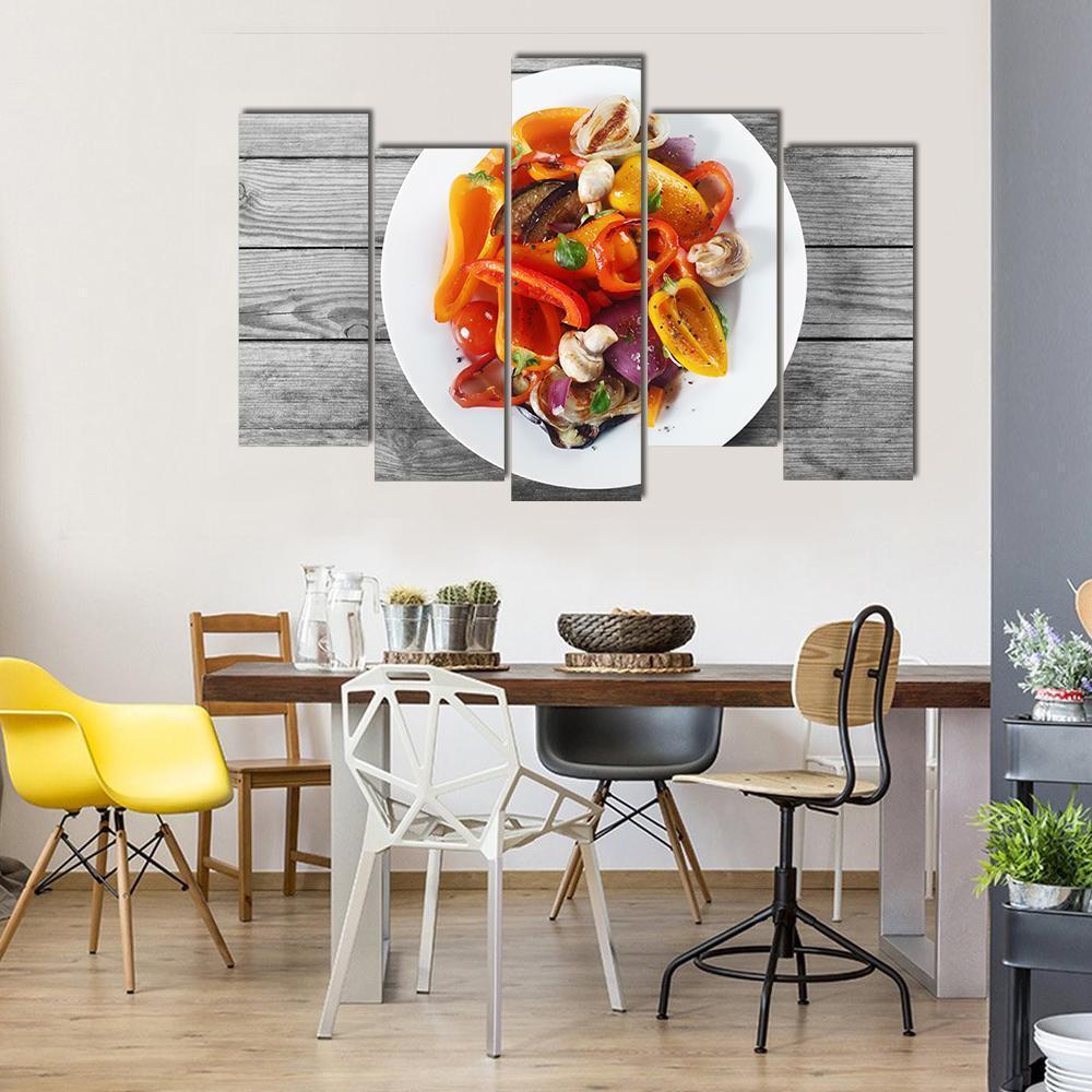 Healthy Appetizer Canvas Wall Art-5 Pop-Gallery Wrap-47" x 32"-Tiaracle