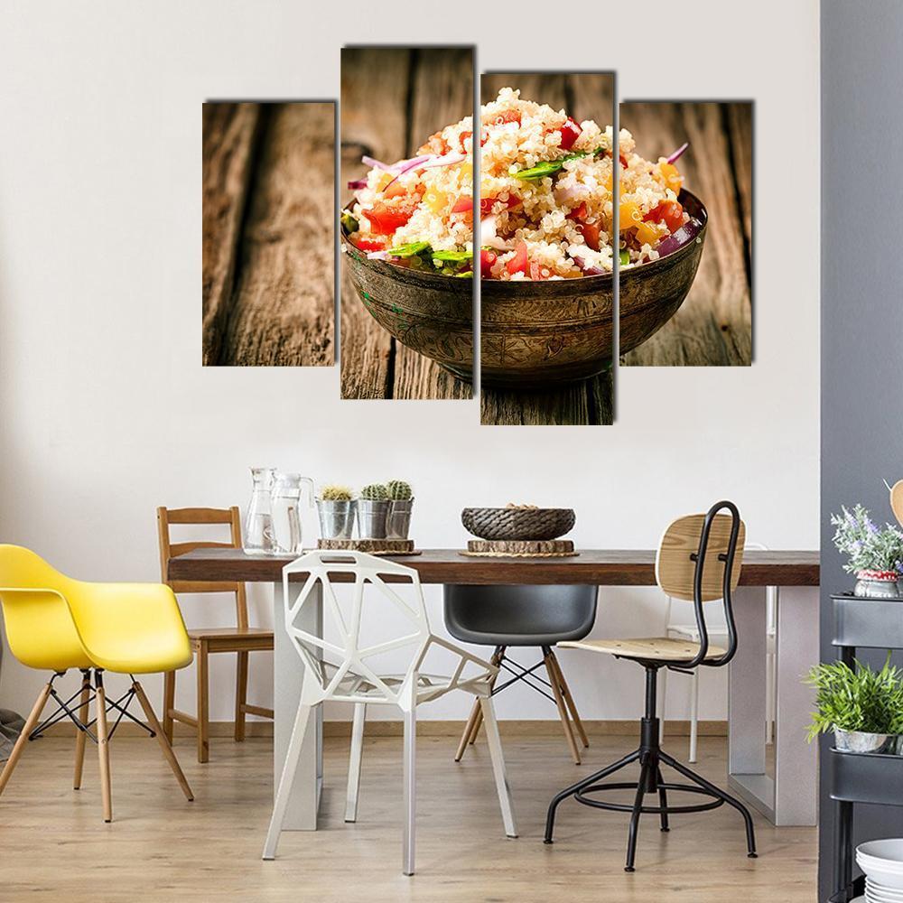 Heaped Rustic Bowl Canvas Wall Art-4 Pop-Gallery Wrap-50" x 32"-Tiaracle