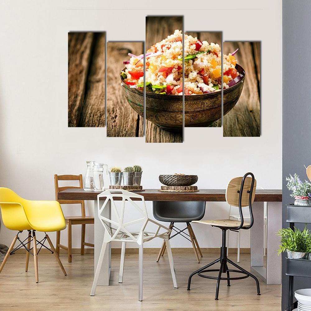 Heaped Rustic Bowl Canvas Wall Art-5 Pop-Gallery Wrap-47" x 32"-Tiaracle