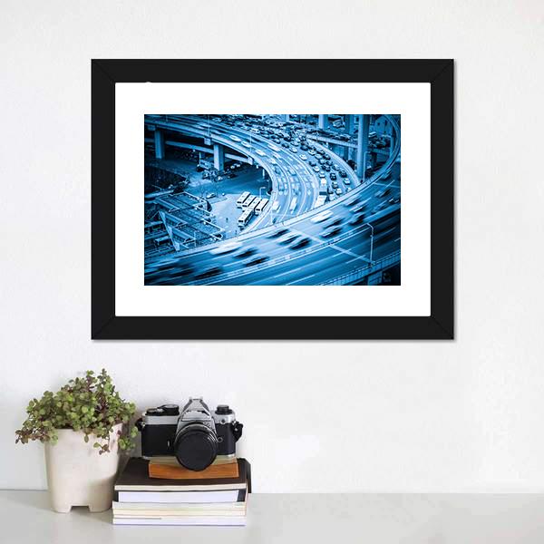 Heavy Traffic Closeup Canvas Wall Art-1 Piece-Framed Print-20" x 16"-Tiaracle