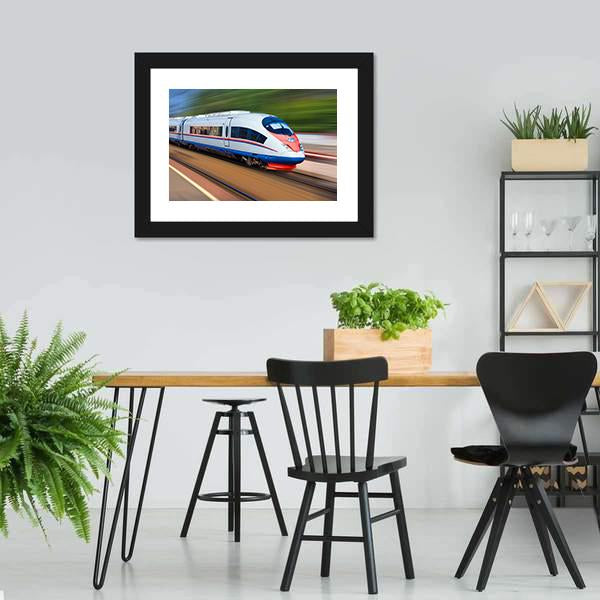 High Speed Train Canvas Wall Art-3 Horizontal-Gallery Wrap-25" x 16"-Tiaracle