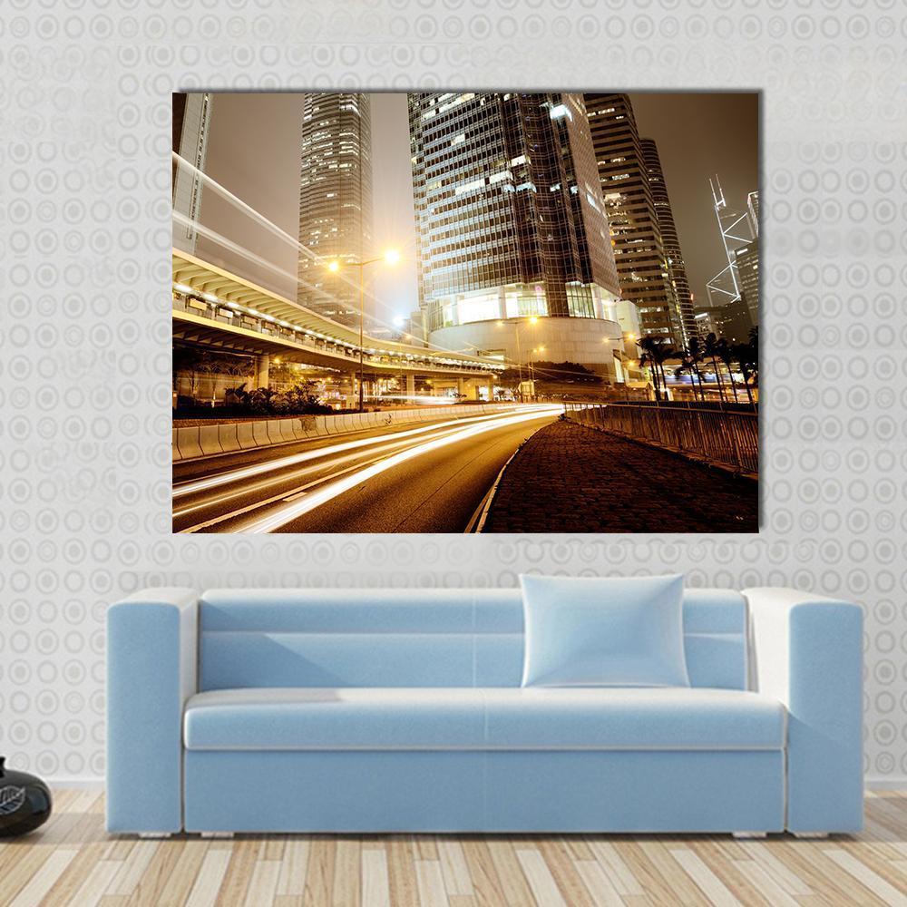 High Traffic Road Canvas Wall Art-1 Piece-Gallery Wrap-48" x 32"-Tiaracle