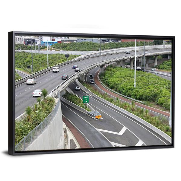 Highways In Auckland Canvas Wall Art-3 Horizontal-Gallery Wrap-25" x 16"-Tiaracle