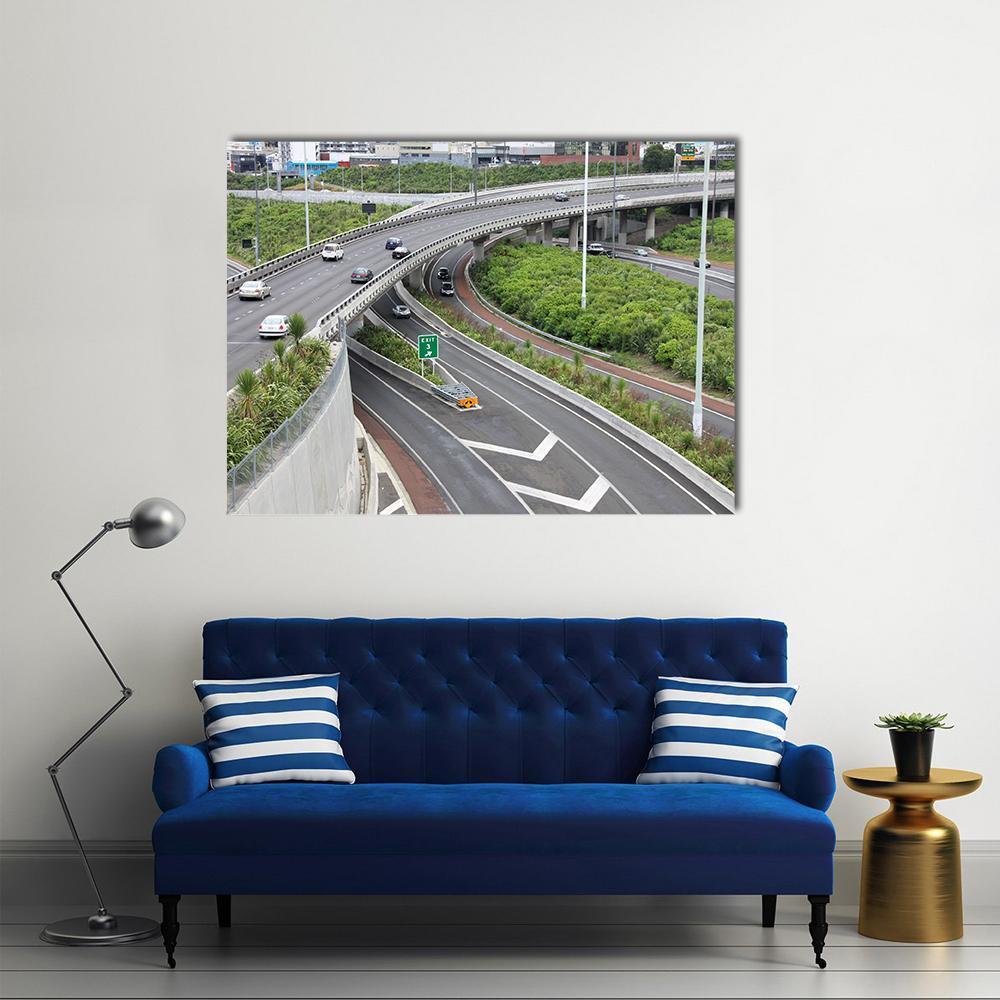 Highways In Auckland Canvas Wall Art-1 Piece-Gallery Wrap-48" x 32"-Tiaracle