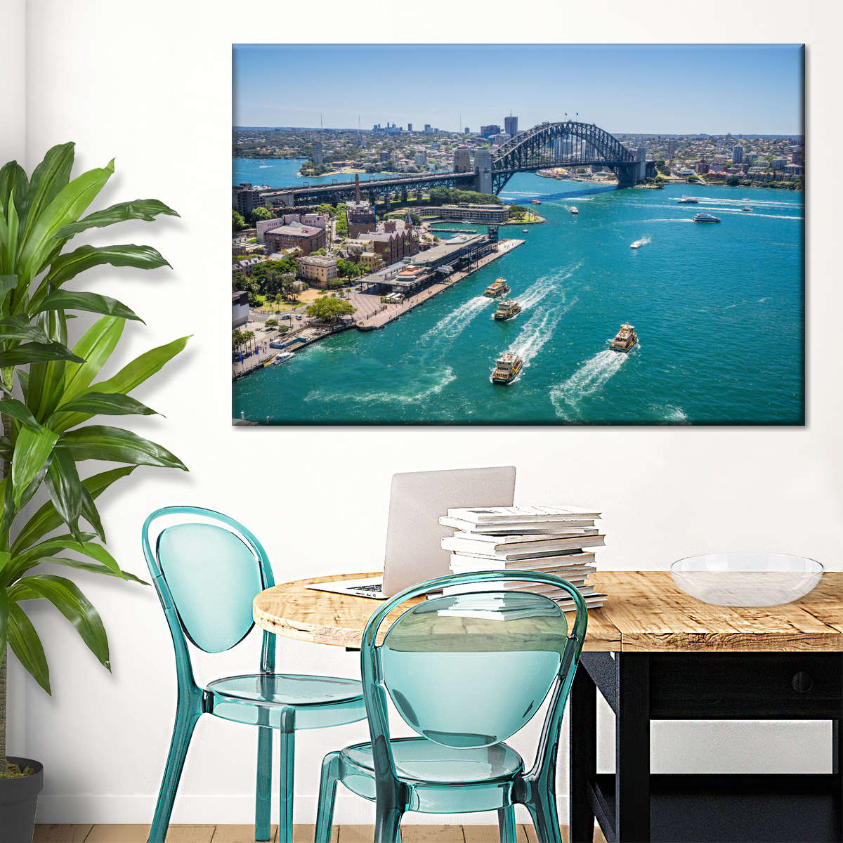 Blick auf die Wandkunst von Sydney Cove