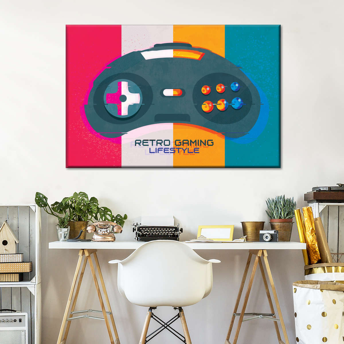 Retro Gaming Lifestyle Wandkunst