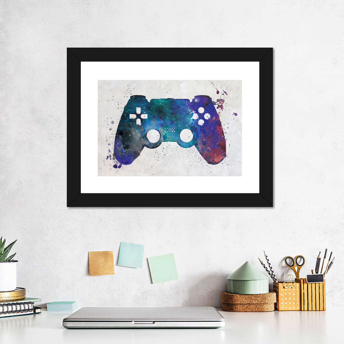 Galaxy Game Controller Wandkunst