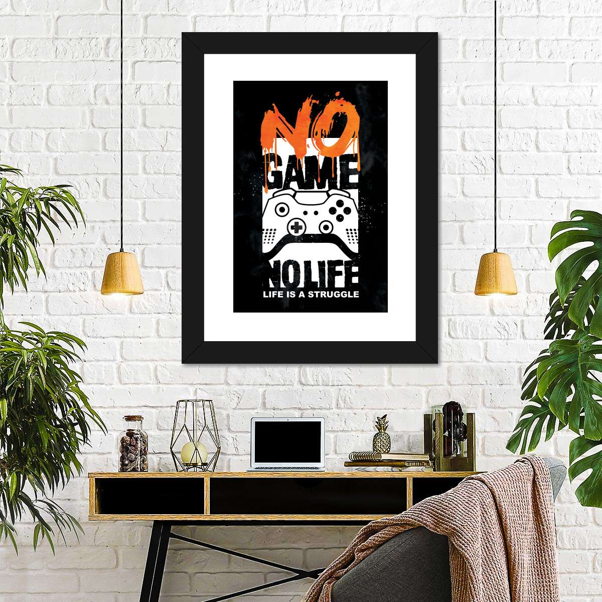 Kein Spiel kein Leben Wandkunst