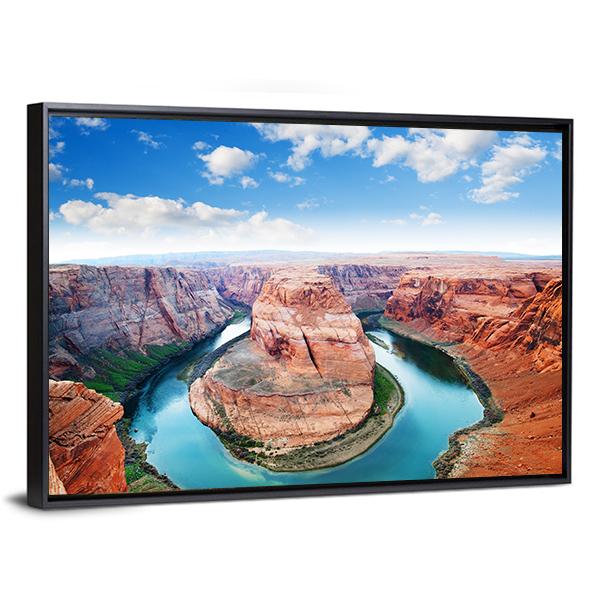 Horseshoe Bend Grand Canyon Canvas Wall Art-3 Horizontal-Gallery Wrap-25" x 16"-Tiaracle