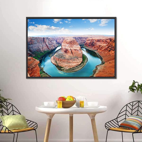 Horseshoe Bend Grand Canyon Canvas Wall Art-3 Horizontal-Gallery Wrap-25" x 16"-Tiaracle