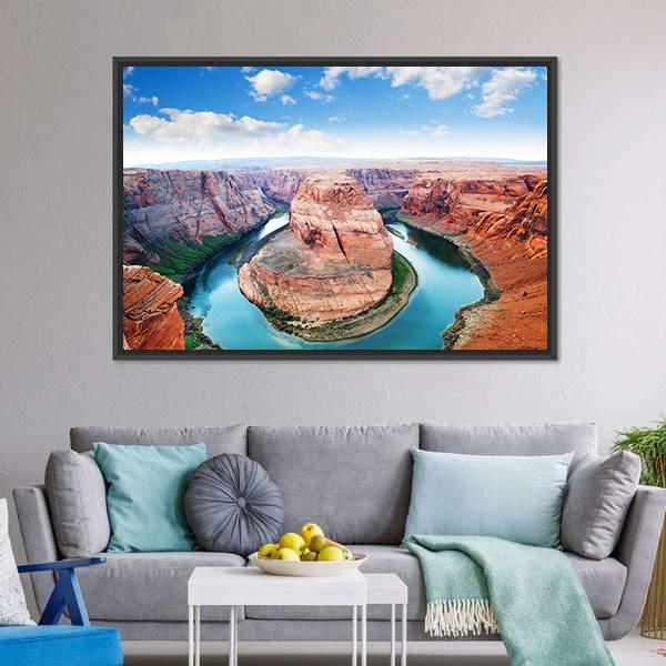 Horseshoe Bend Grand Canyon Canvas Wall Art-3 Horizontal-Gallery Wrap-25" x 16"-Tiaracle