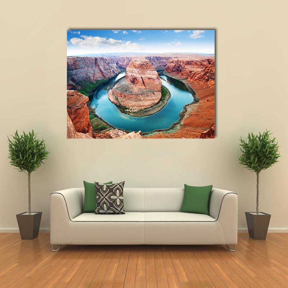 Horseshoe Bend Grand Canyon Canvas Wall Art-1 Piece-Gallery Wrap-48" x 32"-Tiaracle