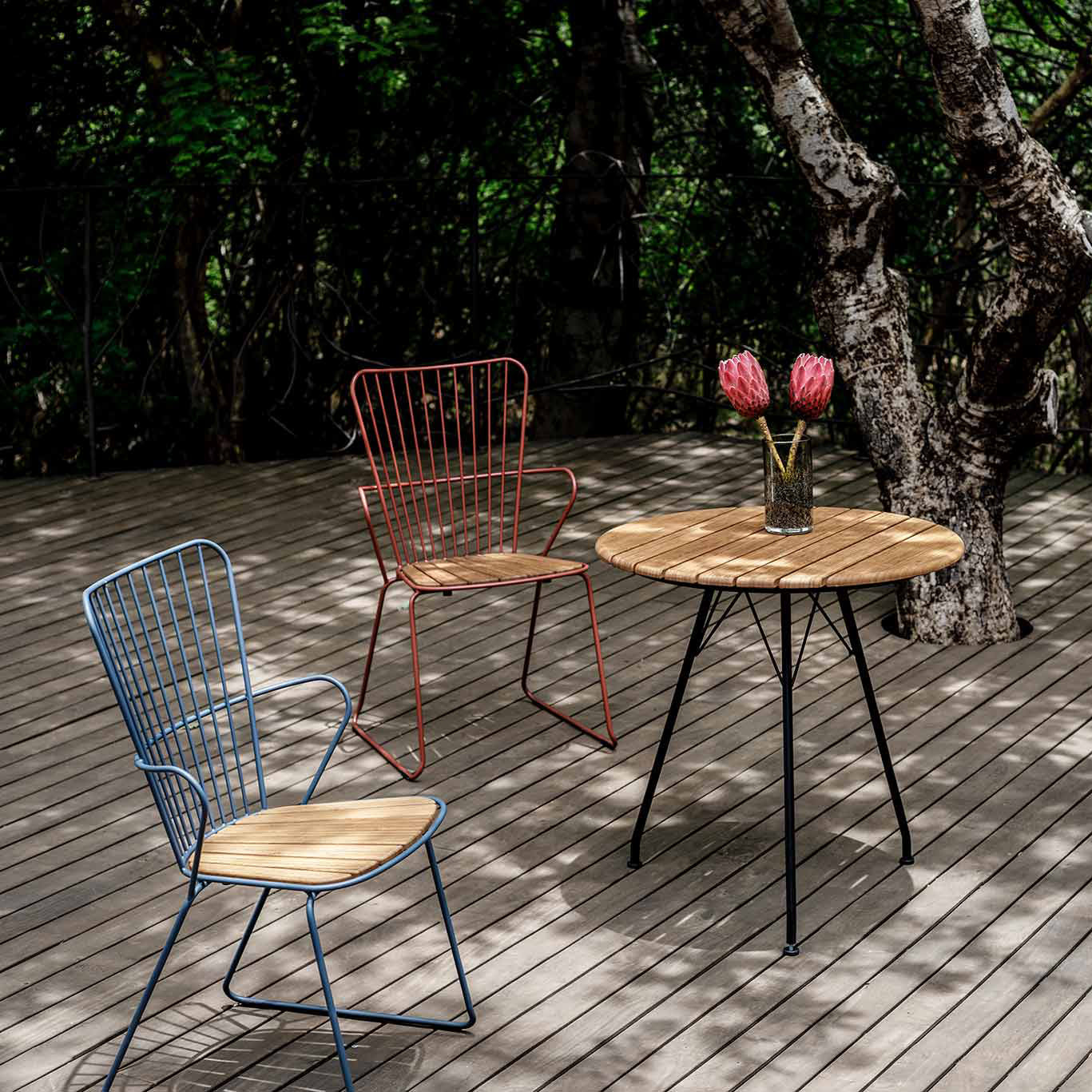 Circum Bamboo Outdoor Cafe Table