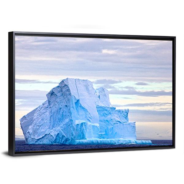 Huge Iceberg Floating In Drake Passage Canvas Wall Art-3 Horizontal-Gallery Wrap-25" x 16"-Tiaracle