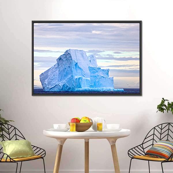 Huge Iceberg Floating In Drake Passage Canvas Wall Art-3 Horizontal-Gallery Wrap-25" x 16"-Tiaracle